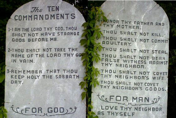 The not so 10 commandments