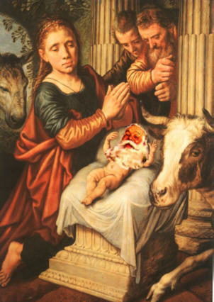 Herders vusut baby Jesus Saint Nik Claus